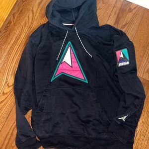 Jordan Star Trek winter utility fleece Black Hoodie size large men’s